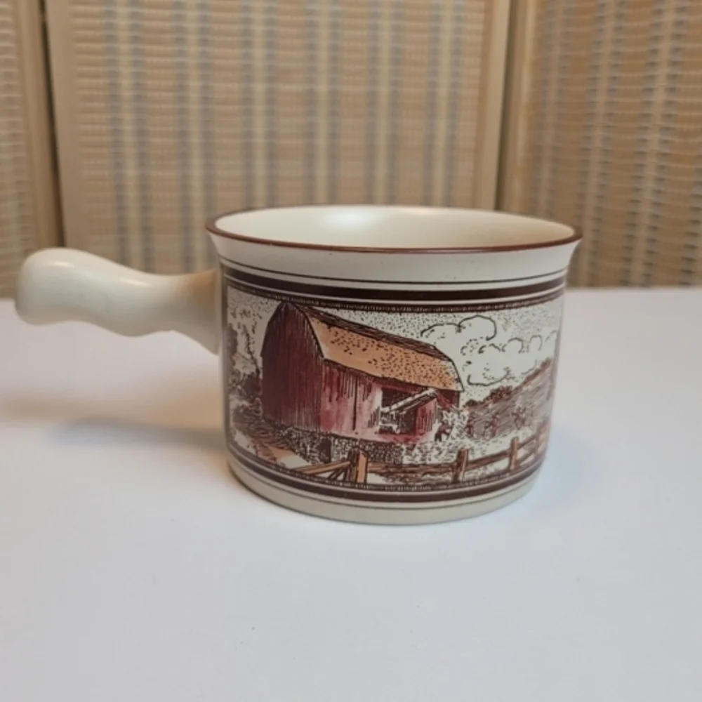 Vintage Watkins May 1906 Almanac Ceramic Soup Bowl